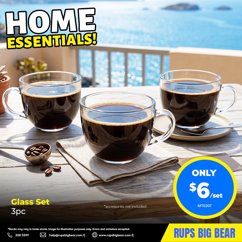 Glass Set 3pc - Home Essentials
