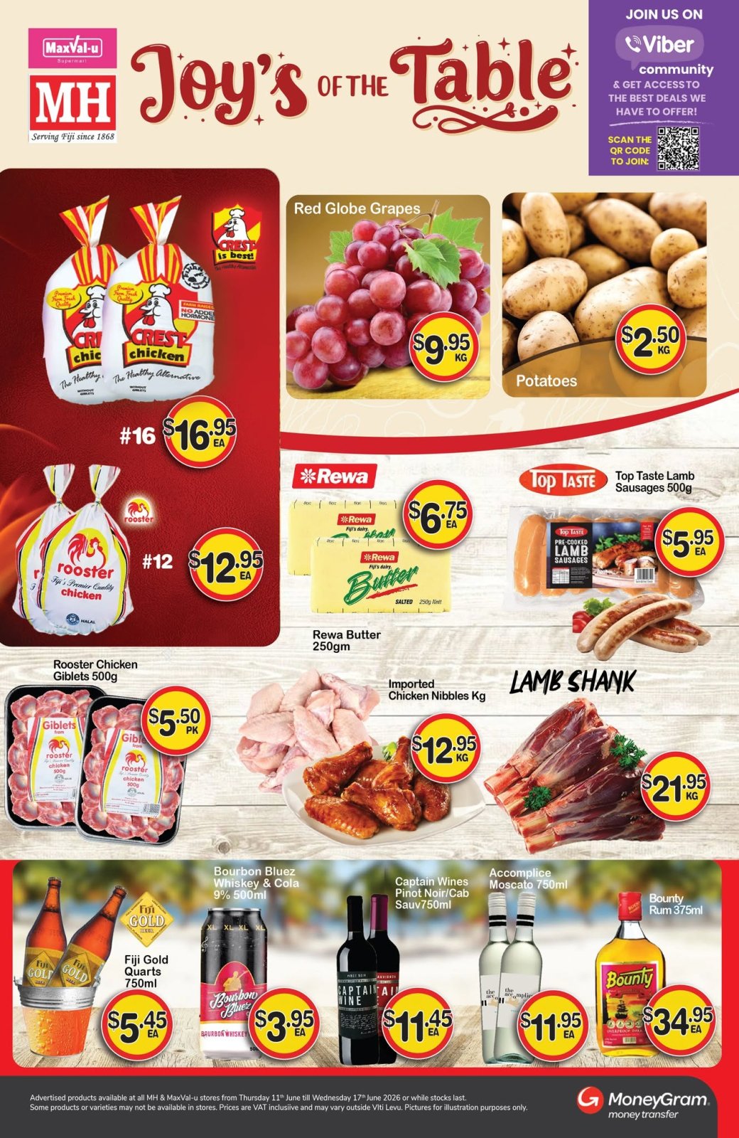 Joy's of the Table - Weekly Specials - Page 1