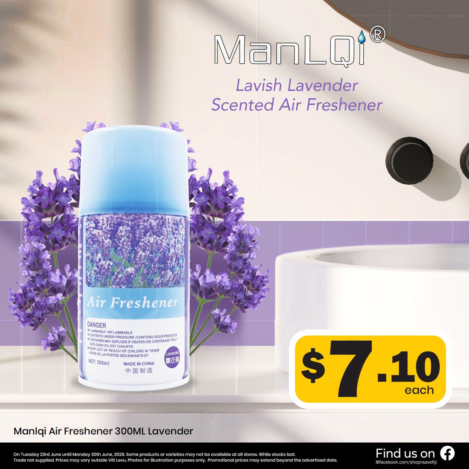 ManLQi Air Freshener 300ML Lavender