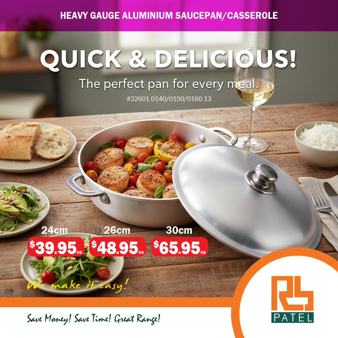 Heavy Gauge Aluminium Saucepan/Casserole - Page 1
