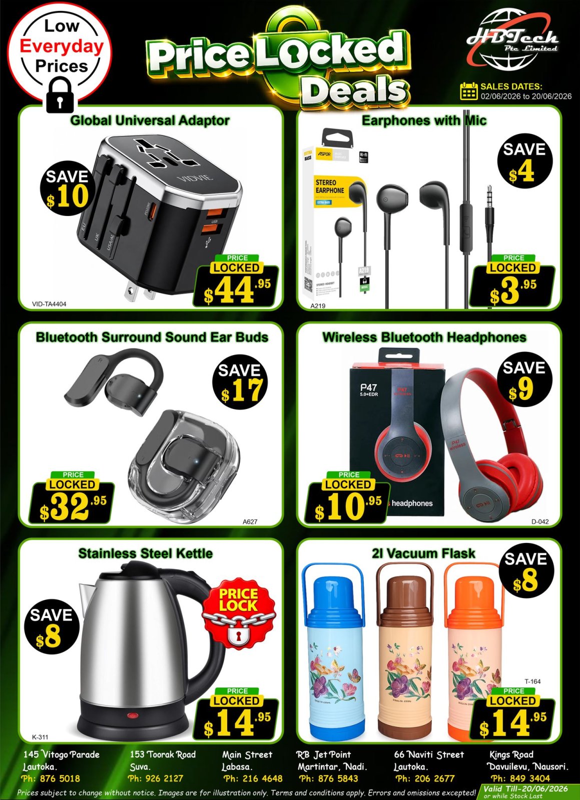 Price Locked Deals – Low Everyday Prices