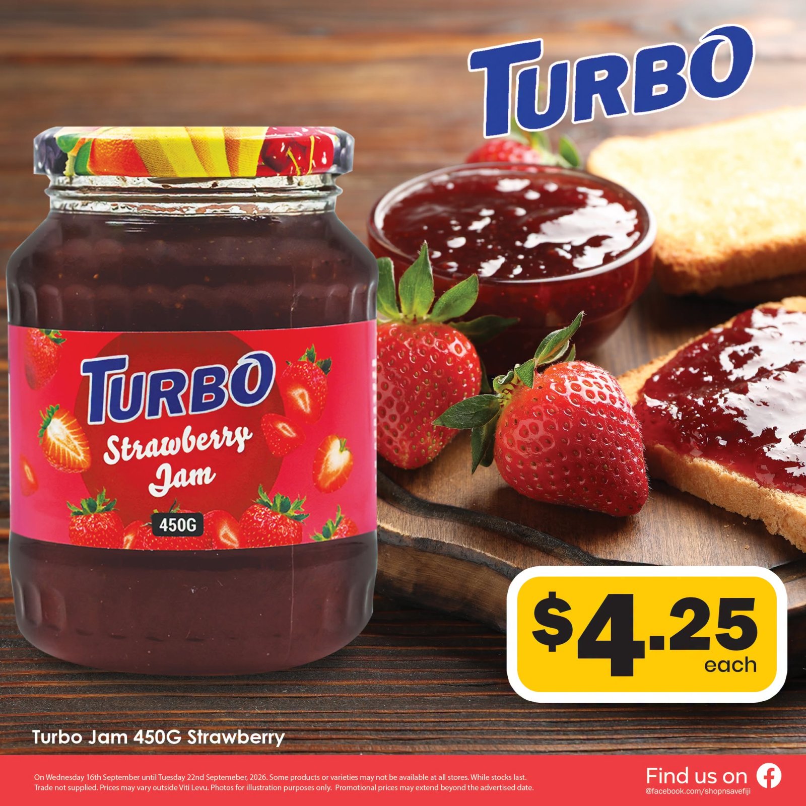 Turbo Jam 450G Strawberry