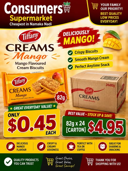 Tiffany Creams Mango Biscuits - Page 1