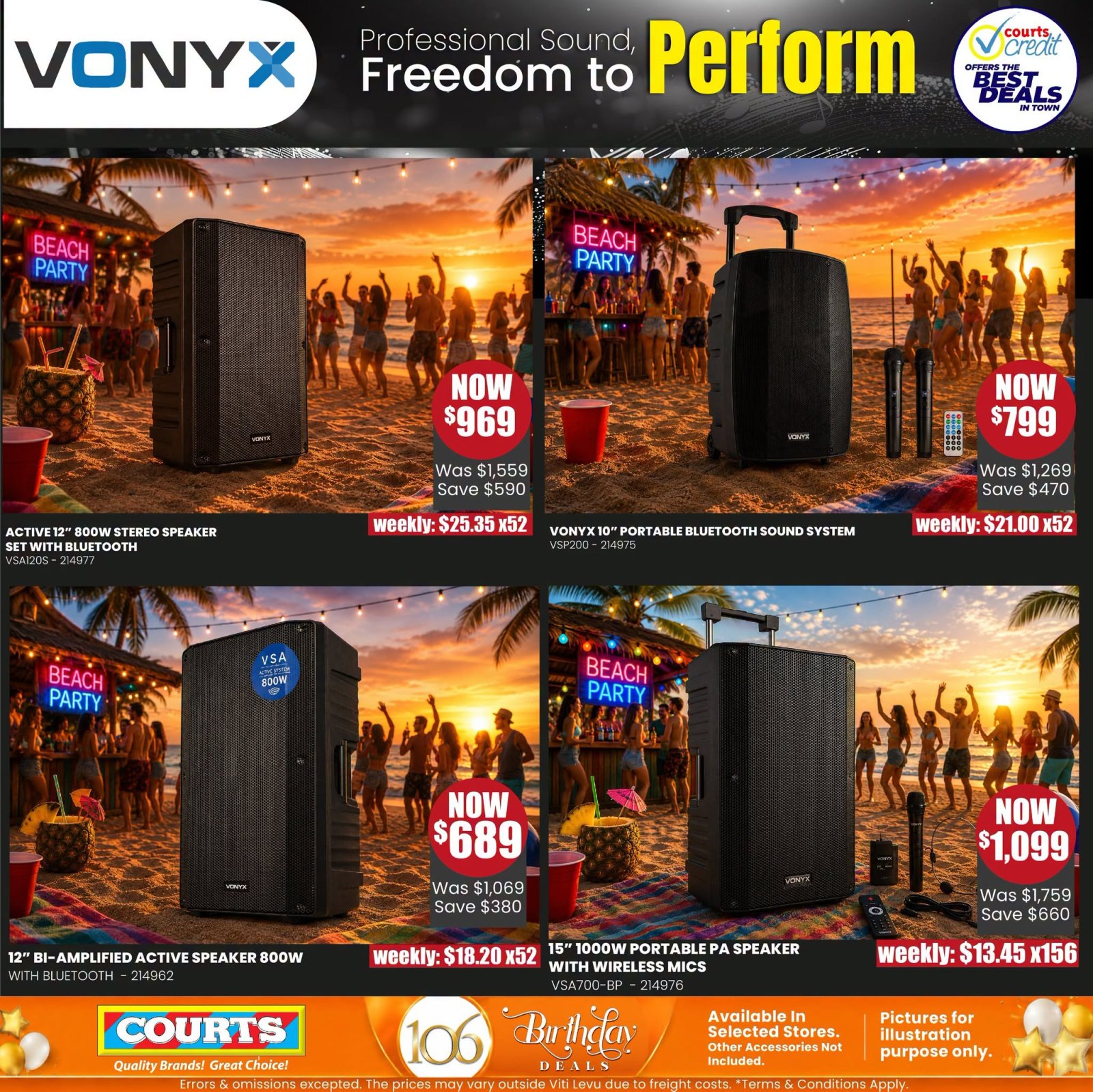 Vonyx Portable Bluetooth Speakers - Page 1