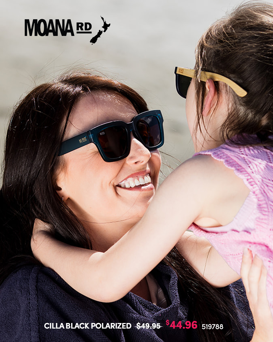 Moana Rd Cilla Black Polarized Sunglasses