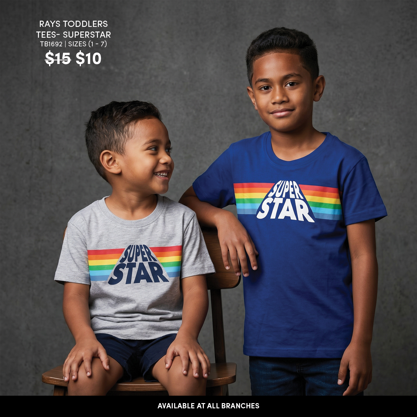 Rays Toddlers Tees - Superstar