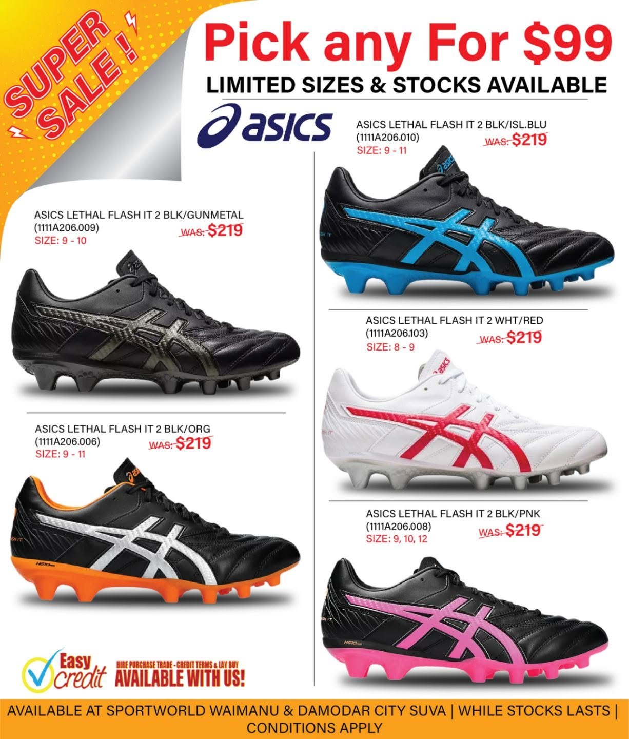 ASICS Lethal Flash IT 2 Boots — Pick Any For $99 - Page 1