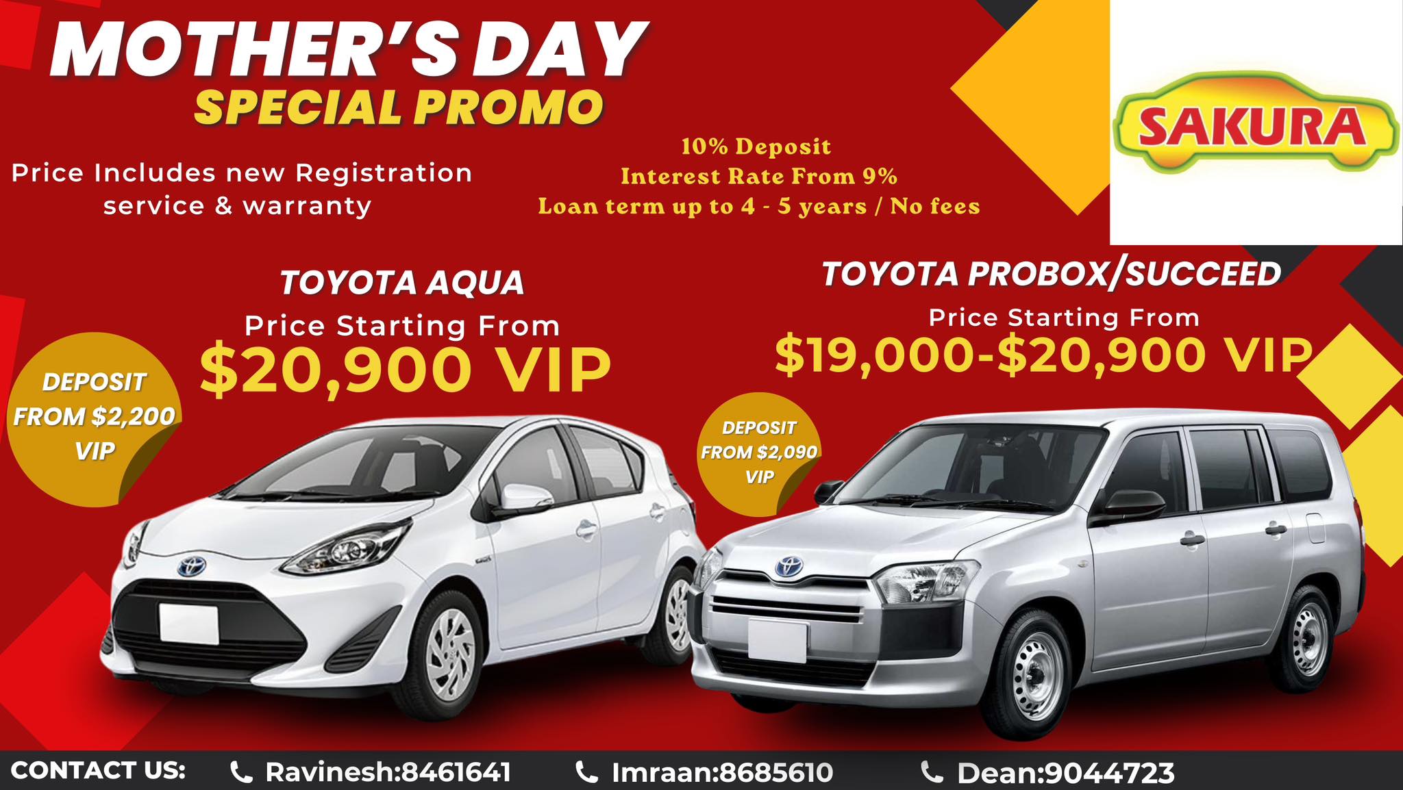Mother's Day Special Promo - Sakura Cars