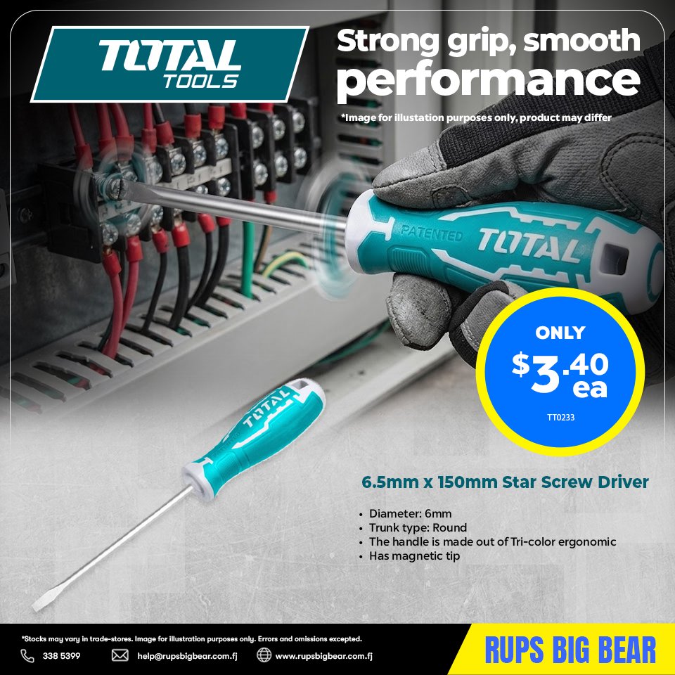 6.5mm x 150mm Star Screw Driver