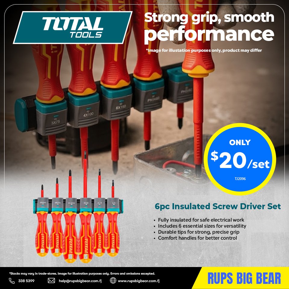 6pc Insulated Screw Driver Set