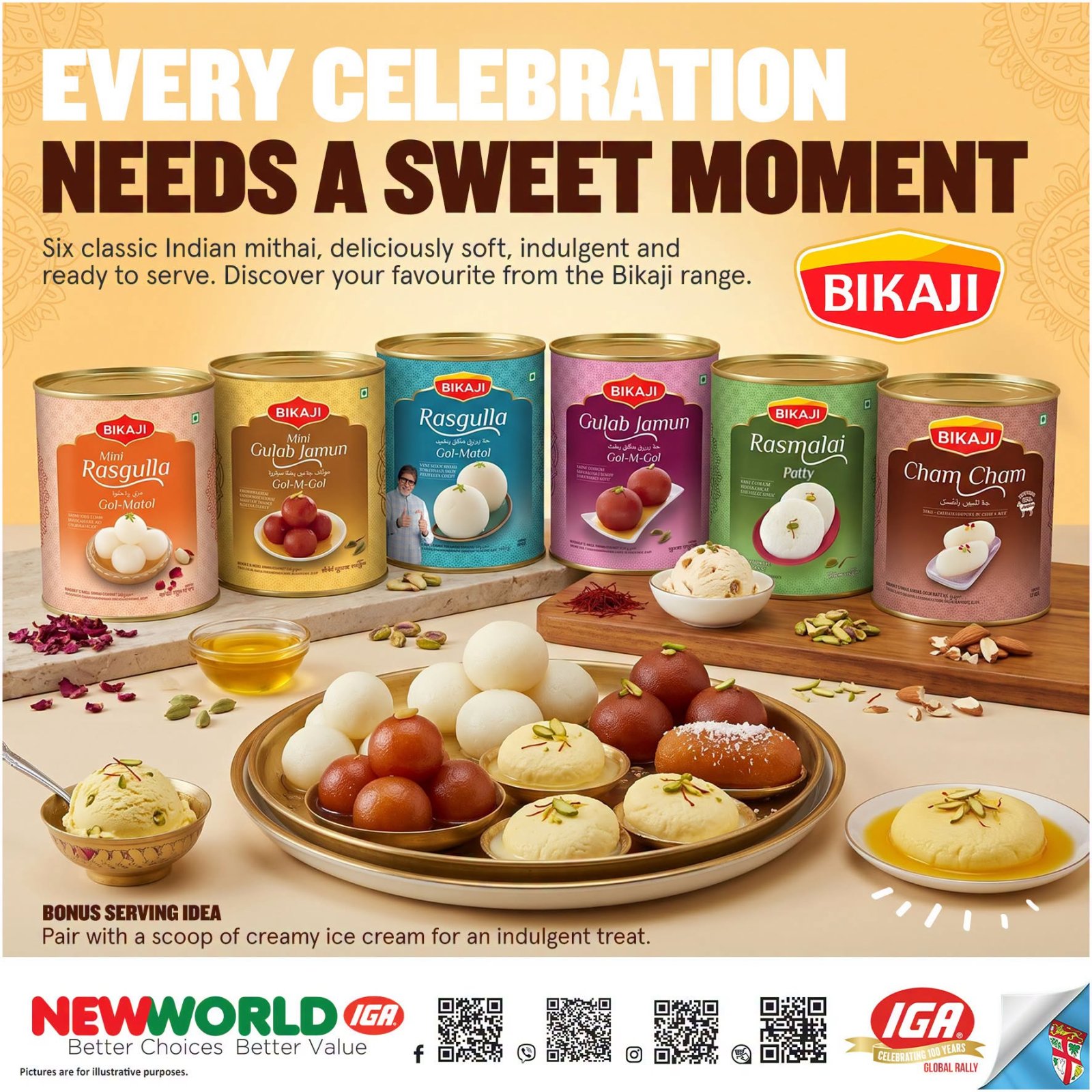 Bikaji Indian Mithai 1kg – Six Classic Varieties - Page 1
