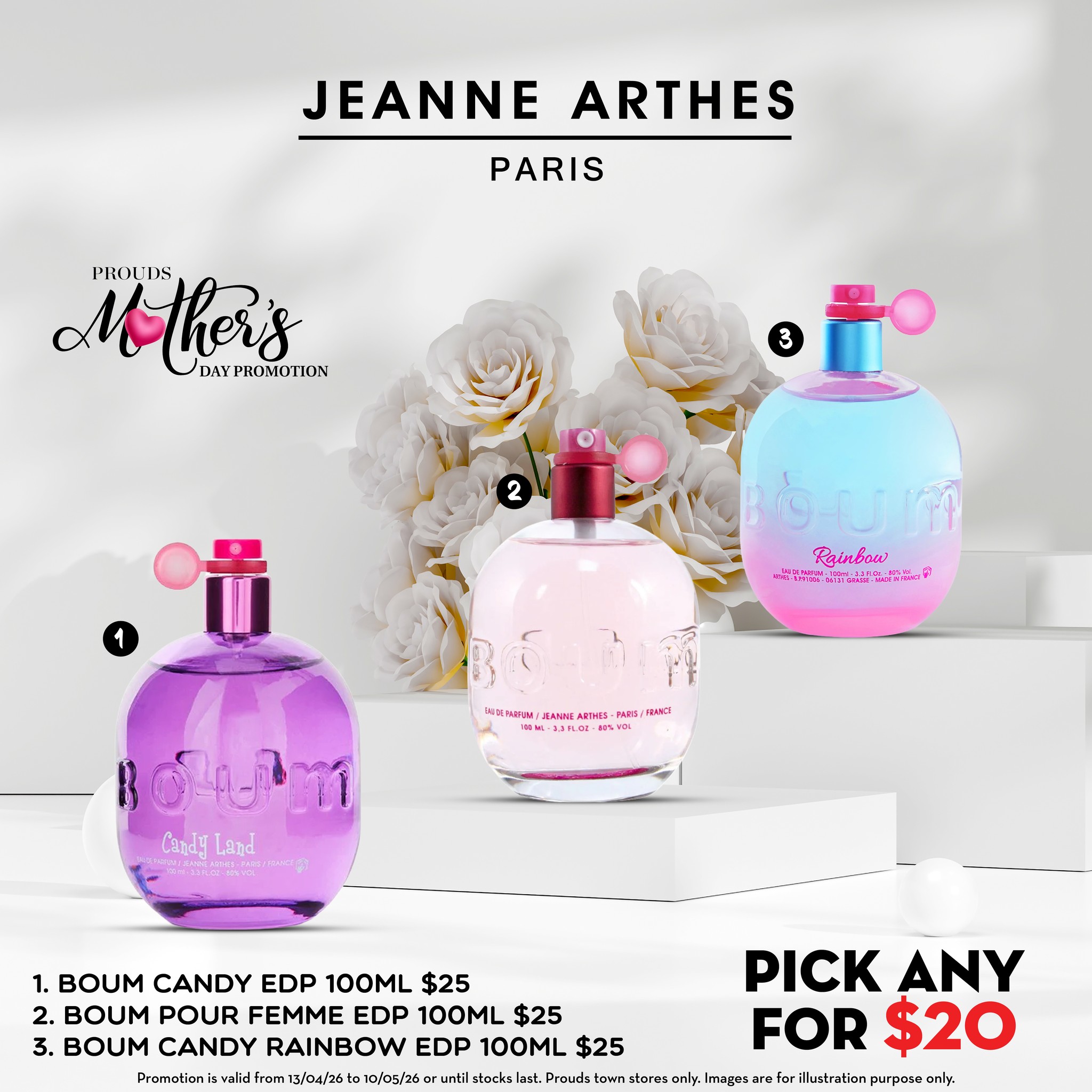 Jeanne Arthes Perfume Mother's Day Promotion