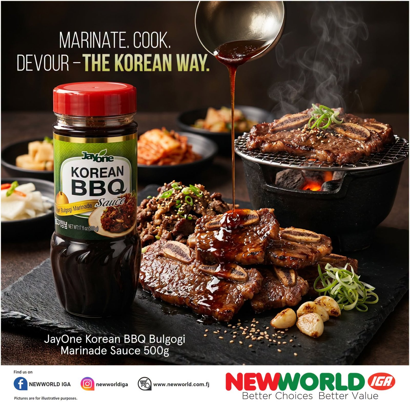JayOne Korean BBQ Bulgogi Marinade Sauce 500g