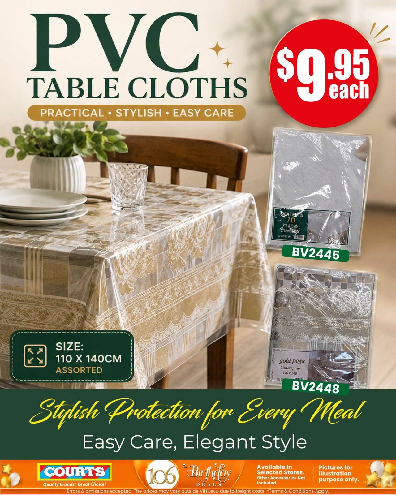 PVC Table Cloths