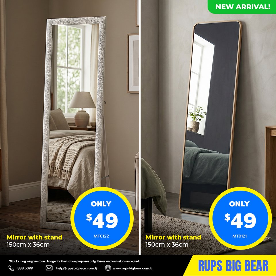 Mirrors with Stand — 150cm x 36cm
