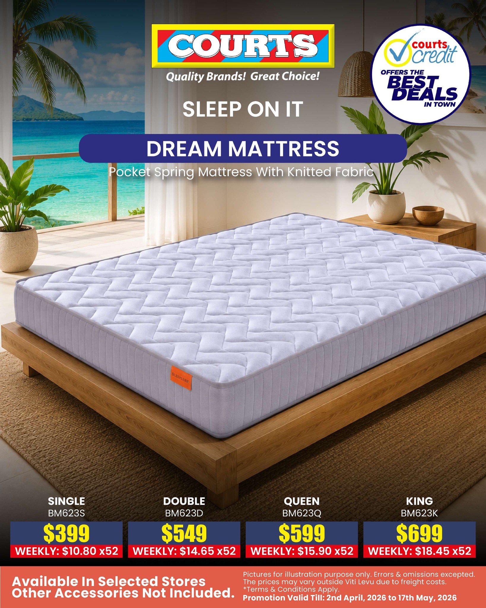 Dream Mattress - Pocket Spring with Knitted Fabric - Page 1