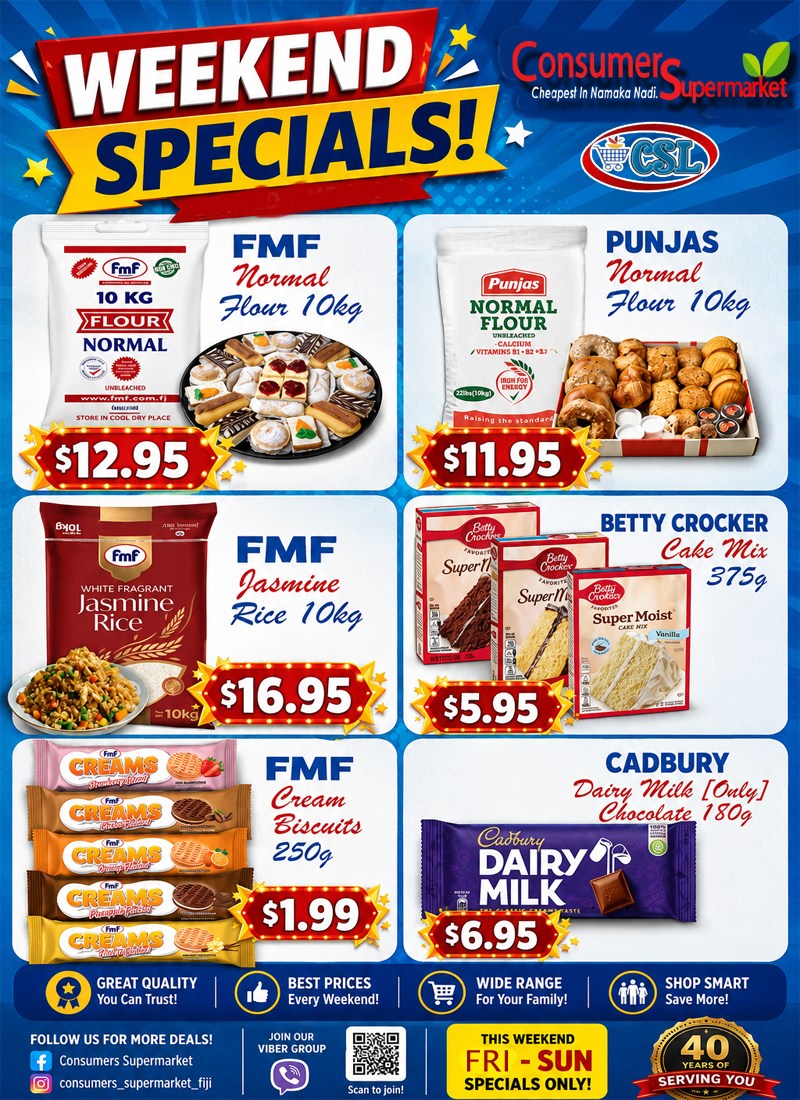 Weekend Specials - Flour, Rice, Biscuits & More - Page 1