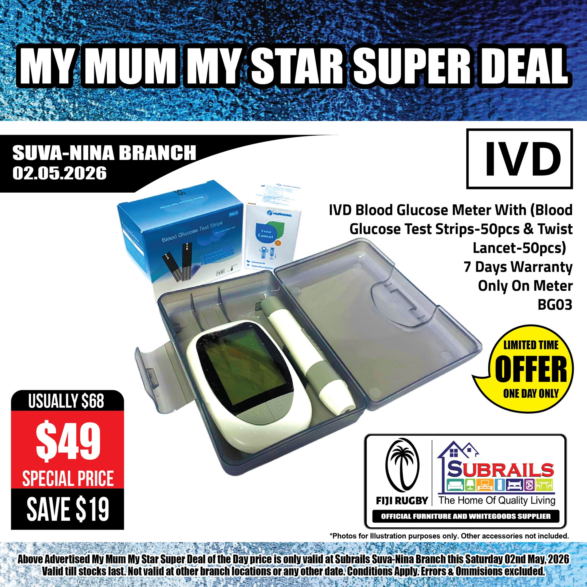 IVD Blood Glucose Meter Super Deal