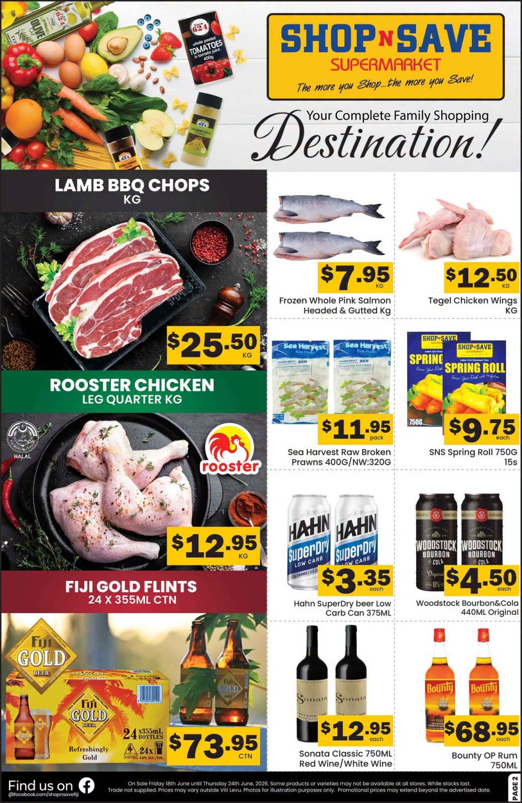 Shop N Save Weekly Specials – Meat, Seafood & Beverages - Page 1