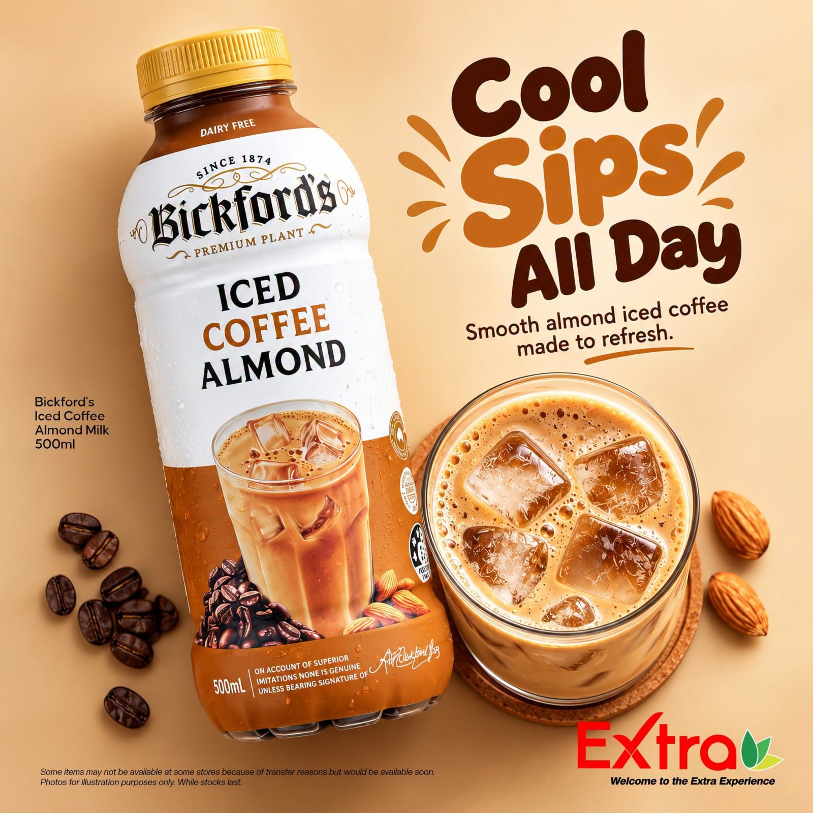 Bickford's Iced Coffee Almond Milk 500ml