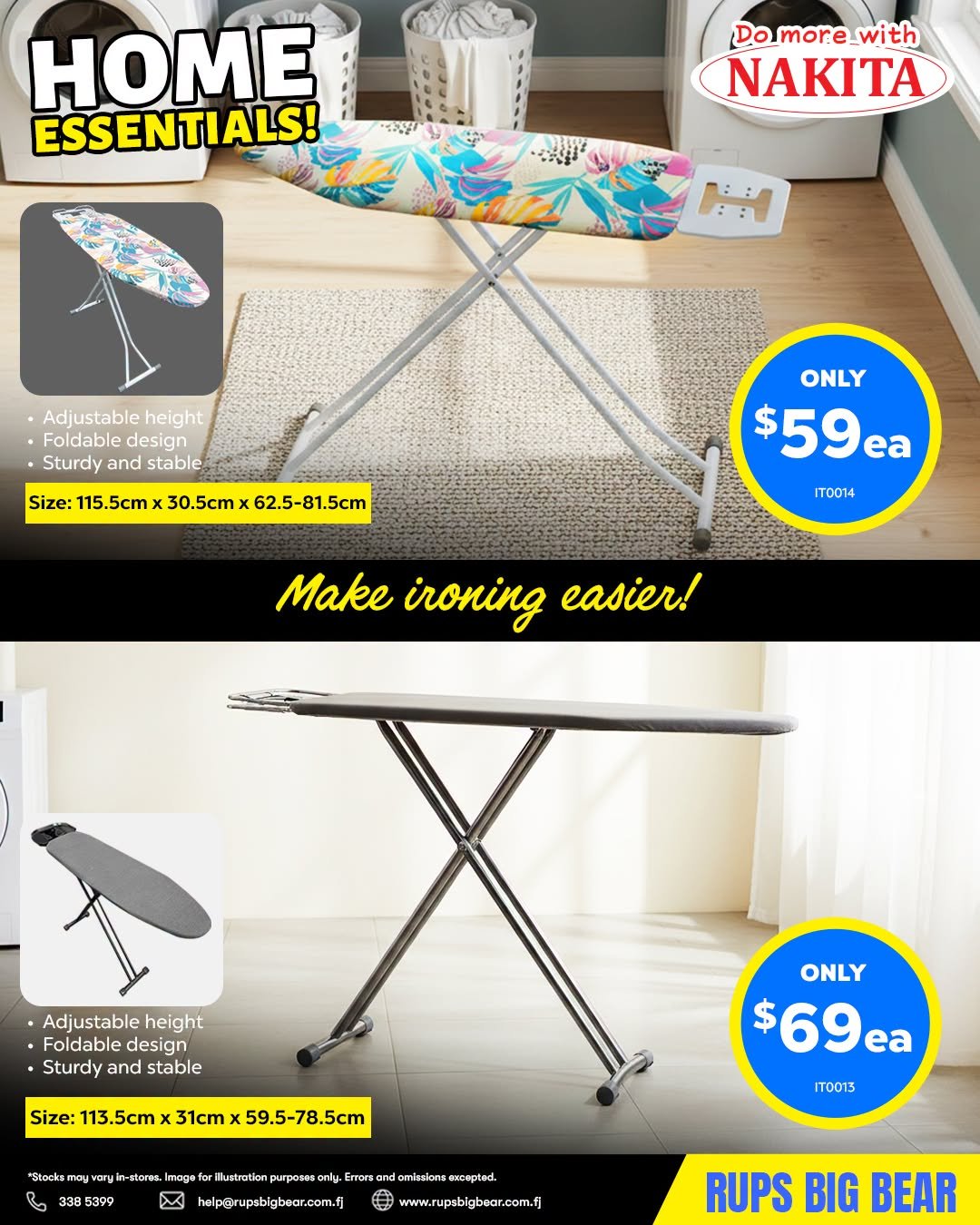 Home Essentials - Ironing Boards - Page 1