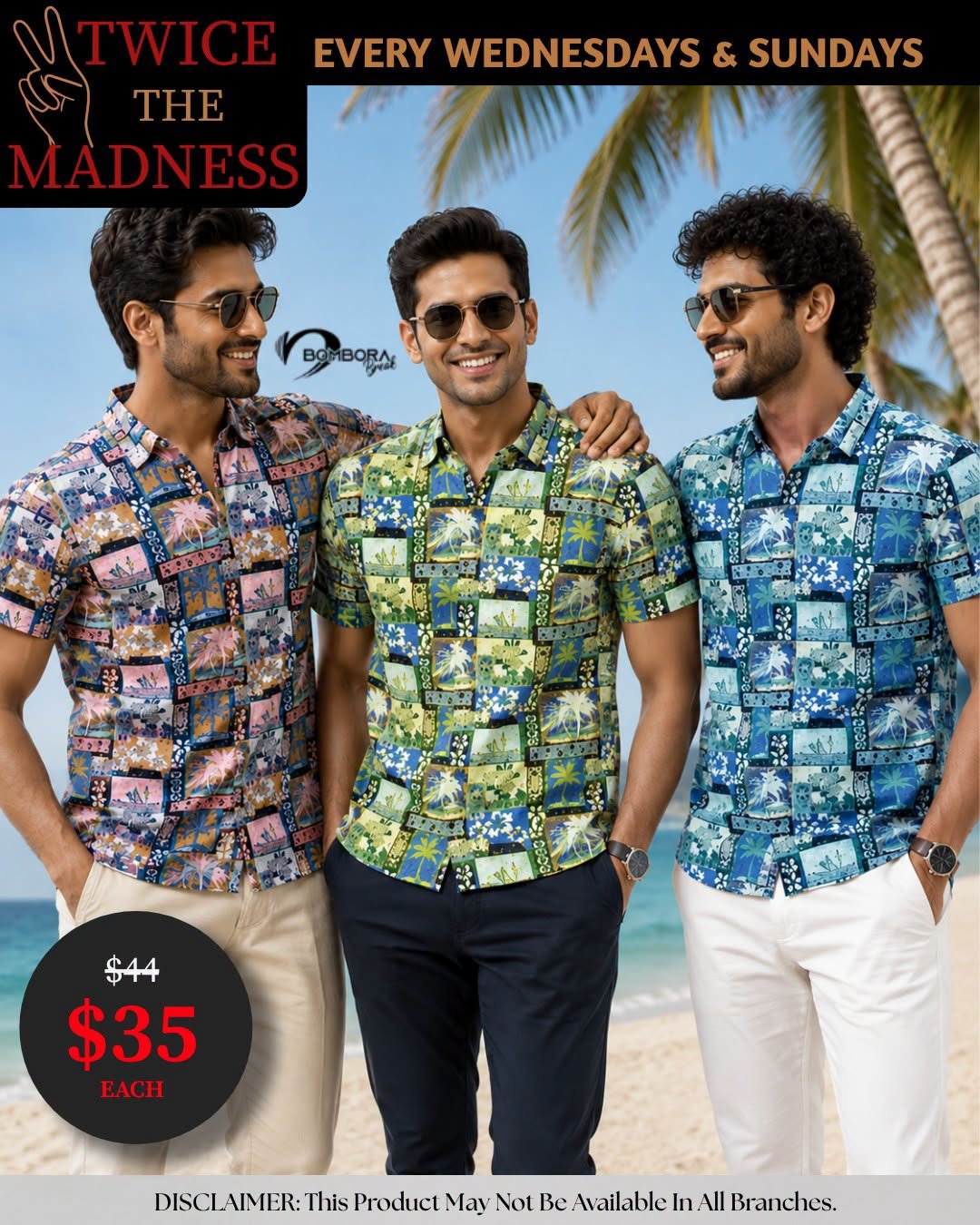 Tropical Print Casual Shirts