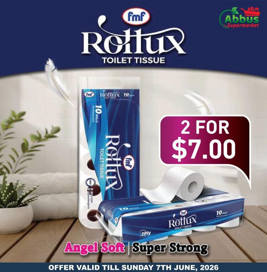Rollux Toilet Tissue - 2 For $7.00