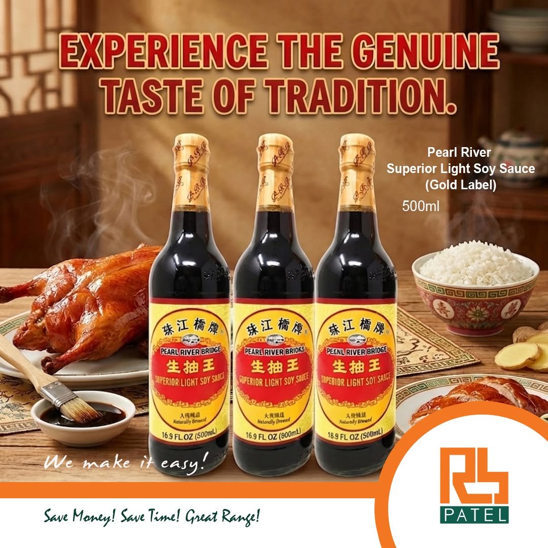 Pearl River Superior Light Soy Sauce 500ml (Gold Label)