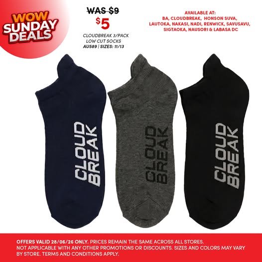 Cloudbreak 3-Pack Low-Cut Socks