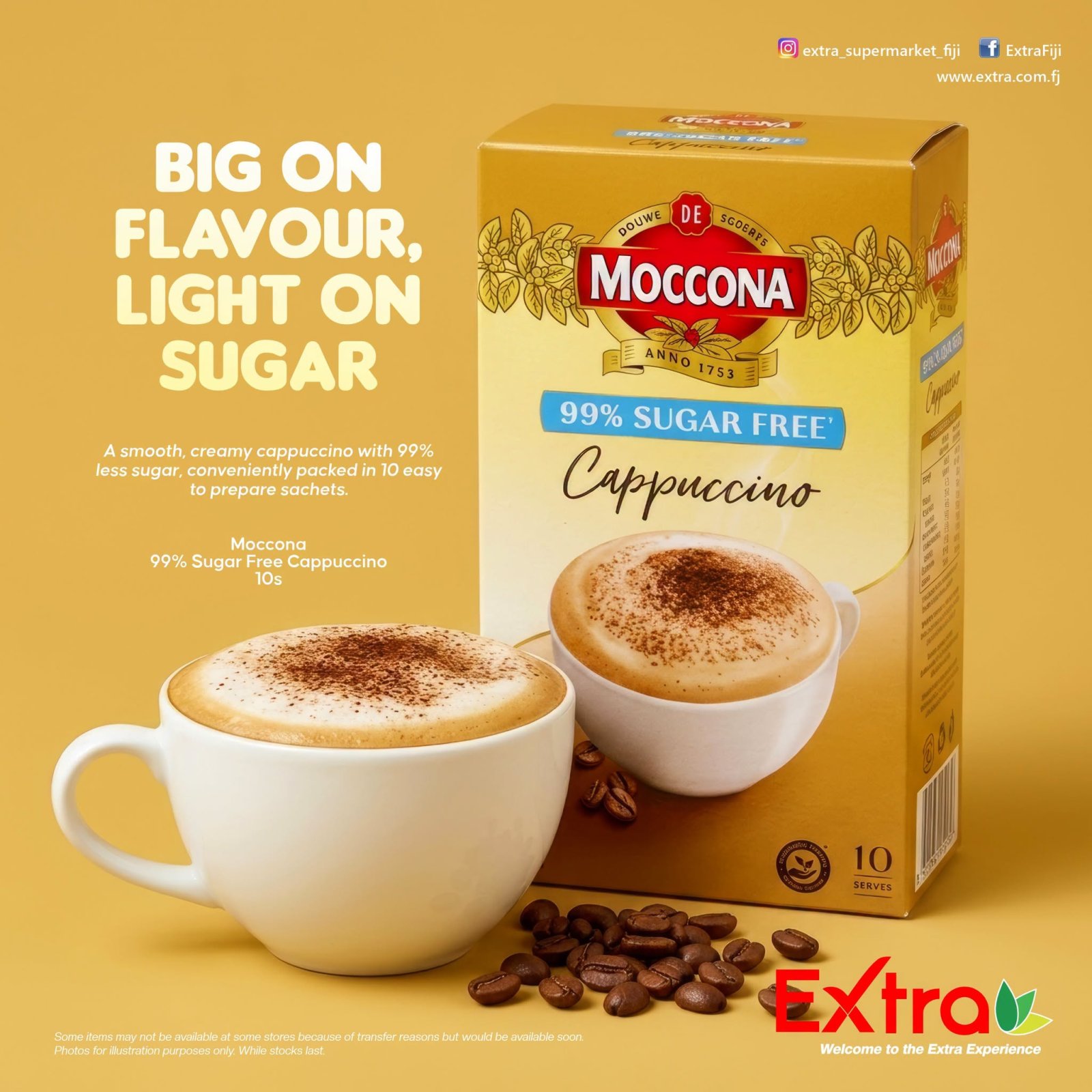 Moccona 99% Sugar Free Cappuccino 10's