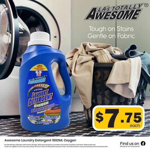 Awesome Laundry Detergent 1892ML Oxygen