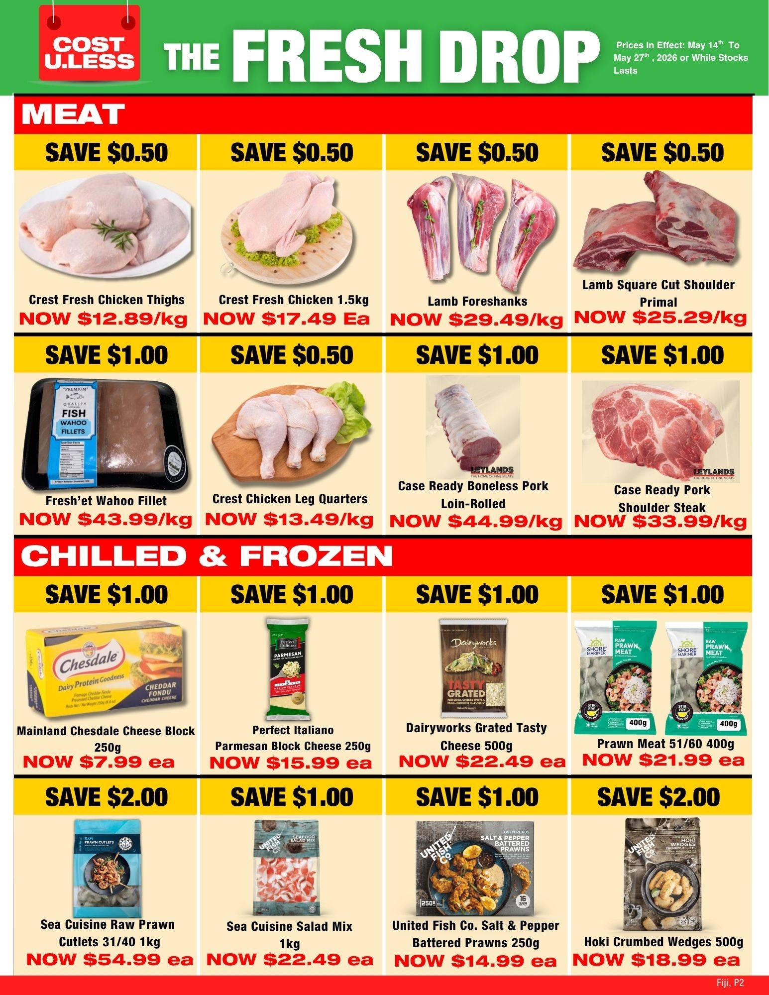 The Fresh Drop - Weekly Meat & Frozen Specials - Page 1