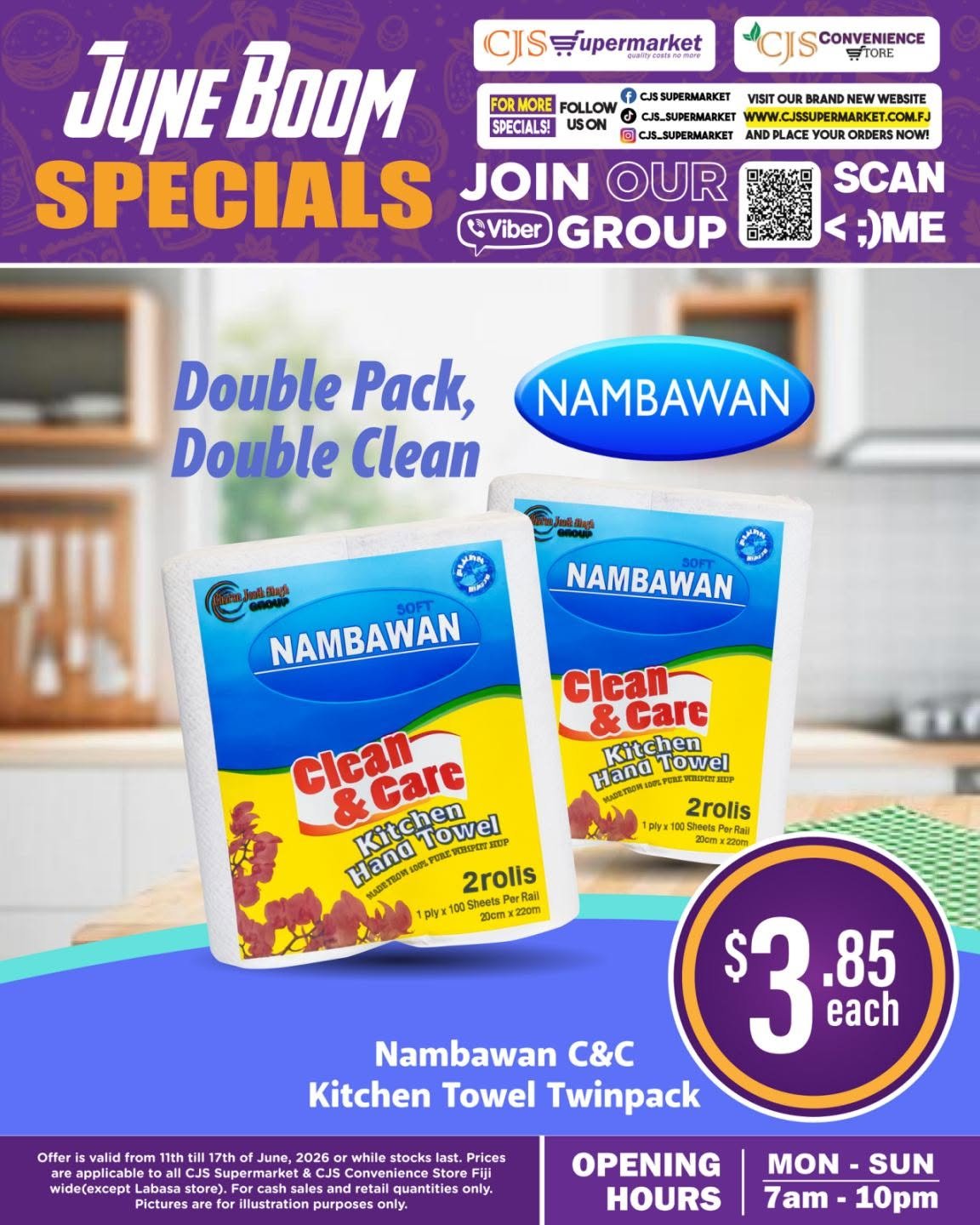 Nambawan C&C Kitchen Towel Twinpack