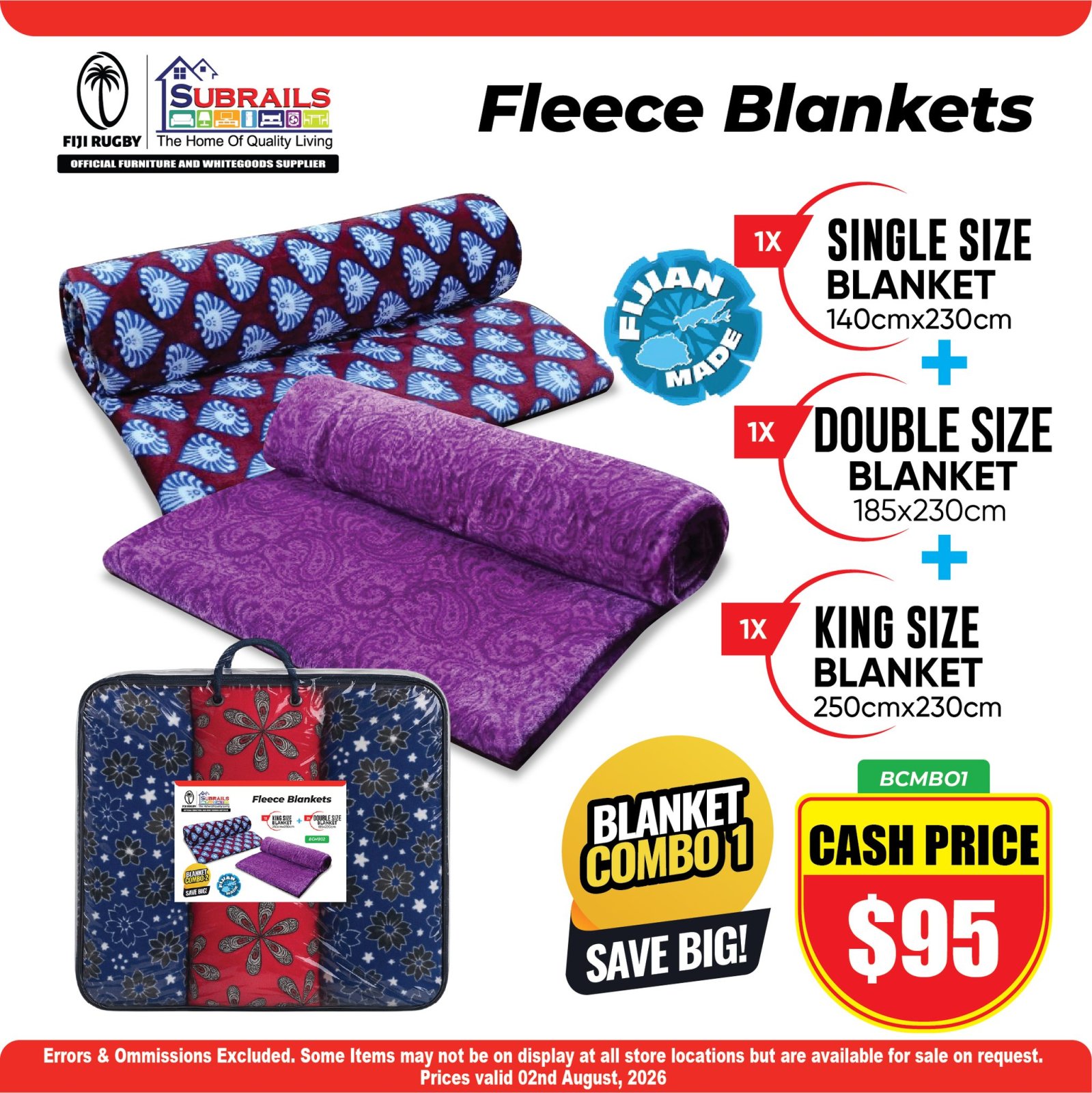 Fleece Blankets Combo 1