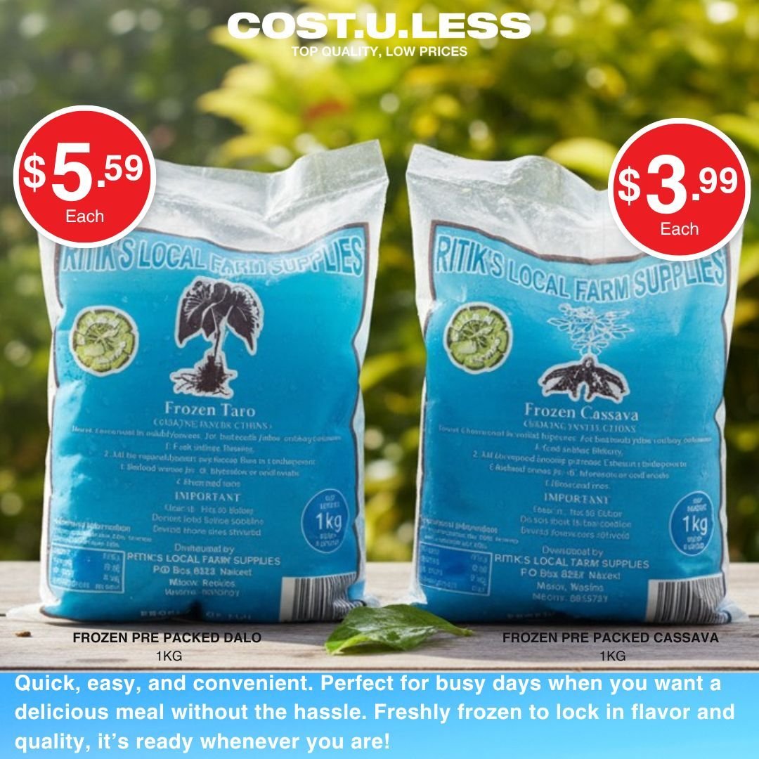 Frozen Taro & Cassava Pre-Packed
