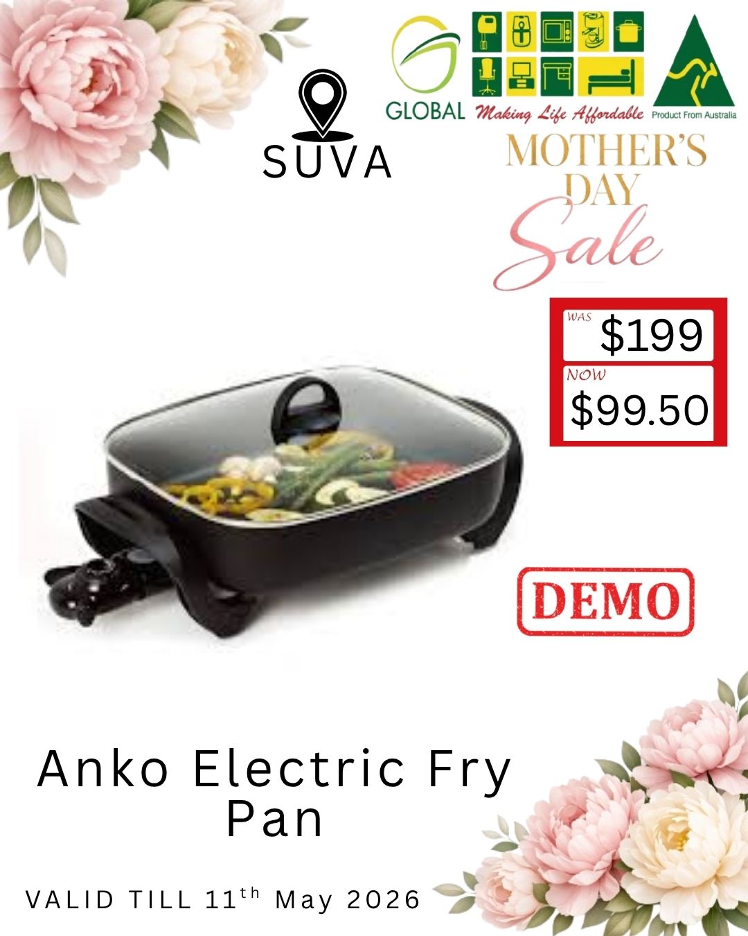 Anko Electric Fry Pan