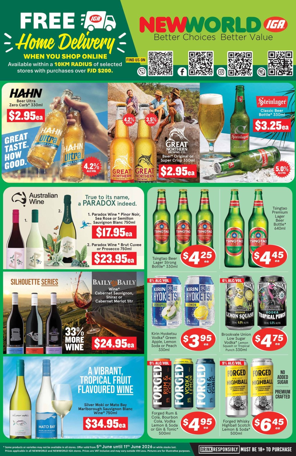 New World IGA Weekly Specials – Beer & Wine Promotion