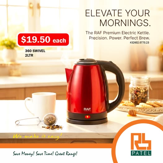 RAF Premium Electric Kettle 2L - $19.50