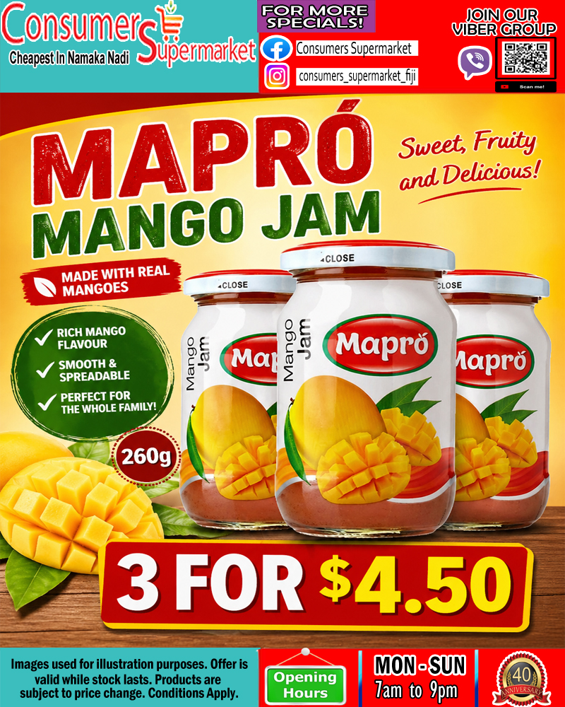Mapró Mango Jam 260g