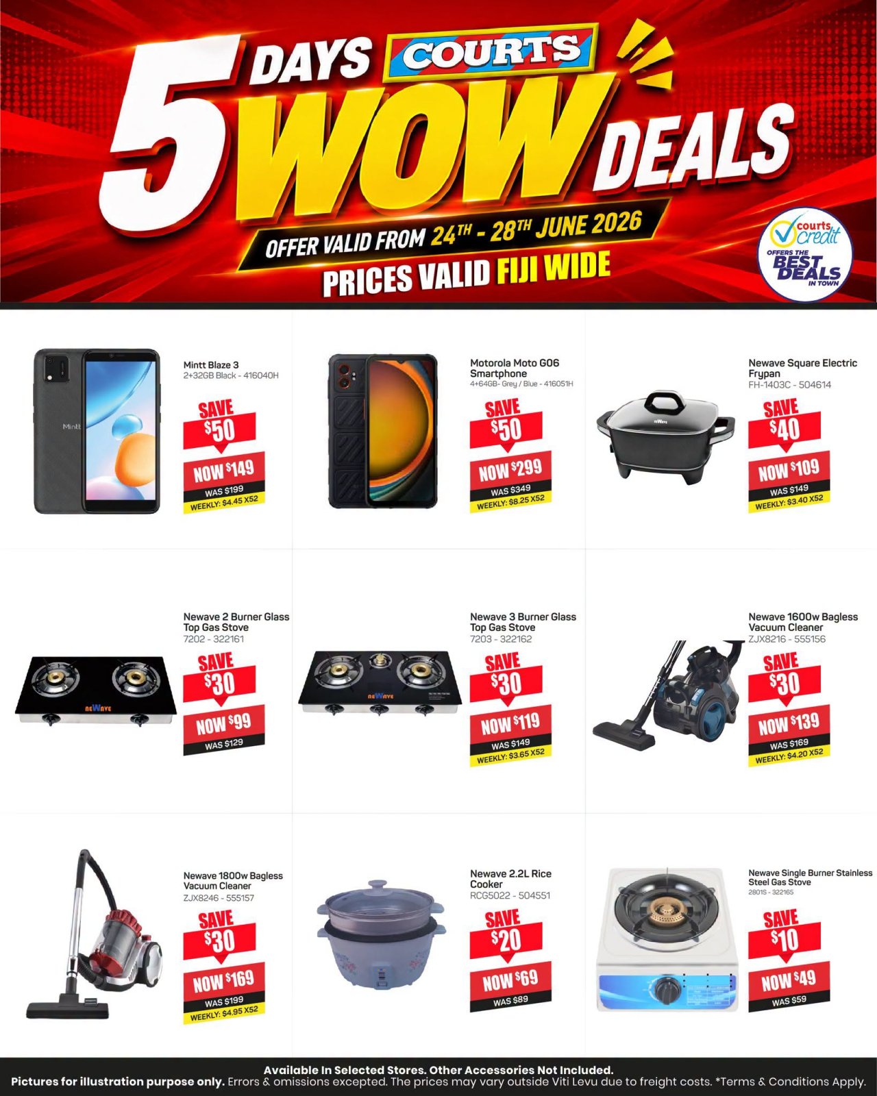 5 Days Courts WOW Deals - Page 1