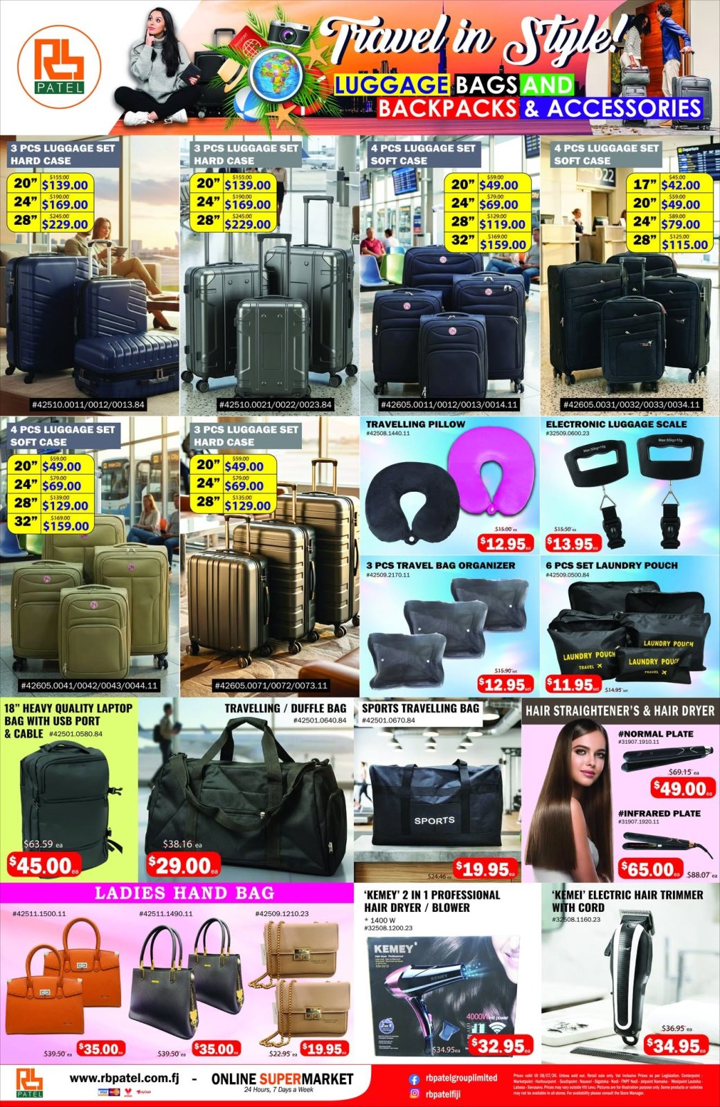 Travel in Style! Luggage Bags, Backpacks & Accessories - Page 1
