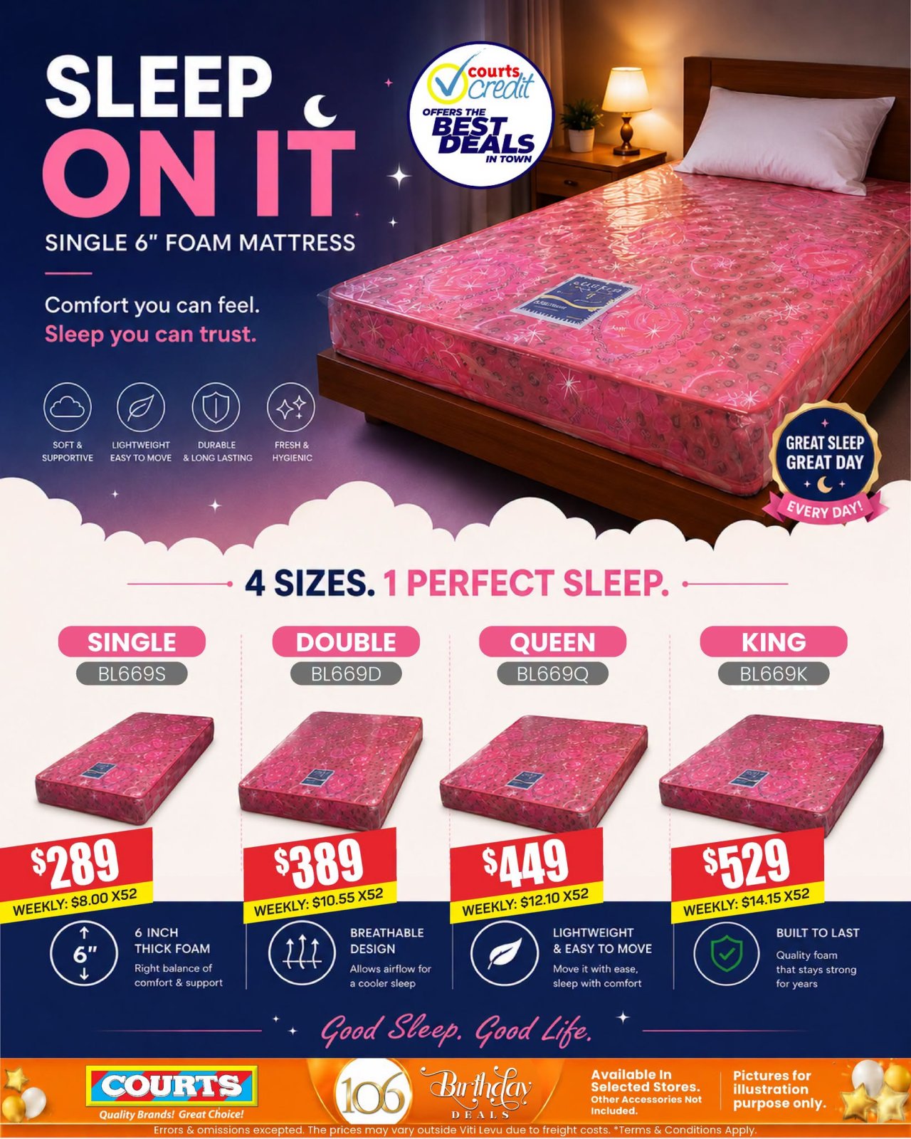 Sleep On It - Single 6" Foam Mattress - Page 1
