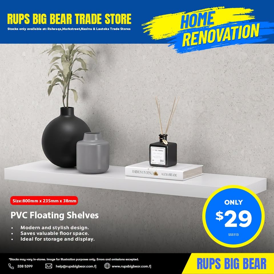 PVC Floating Shelves
