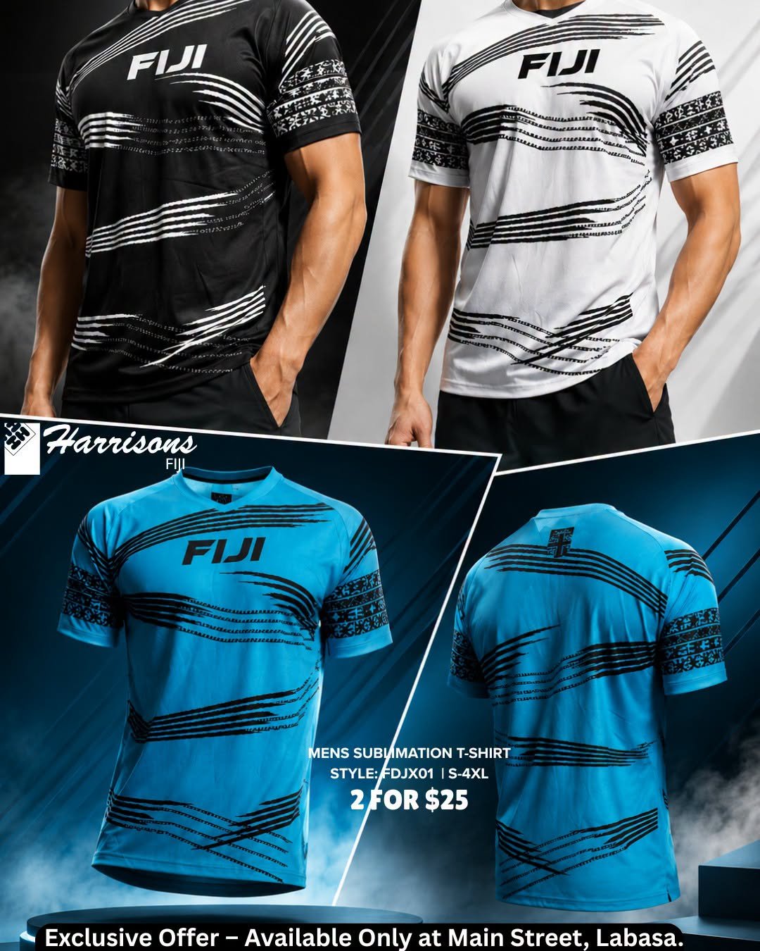 Mens Sublimation T-Shirt FIJI