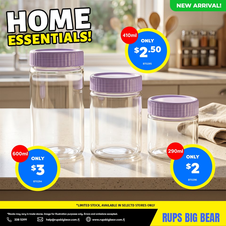Home Essentials - Glass Storage Jars