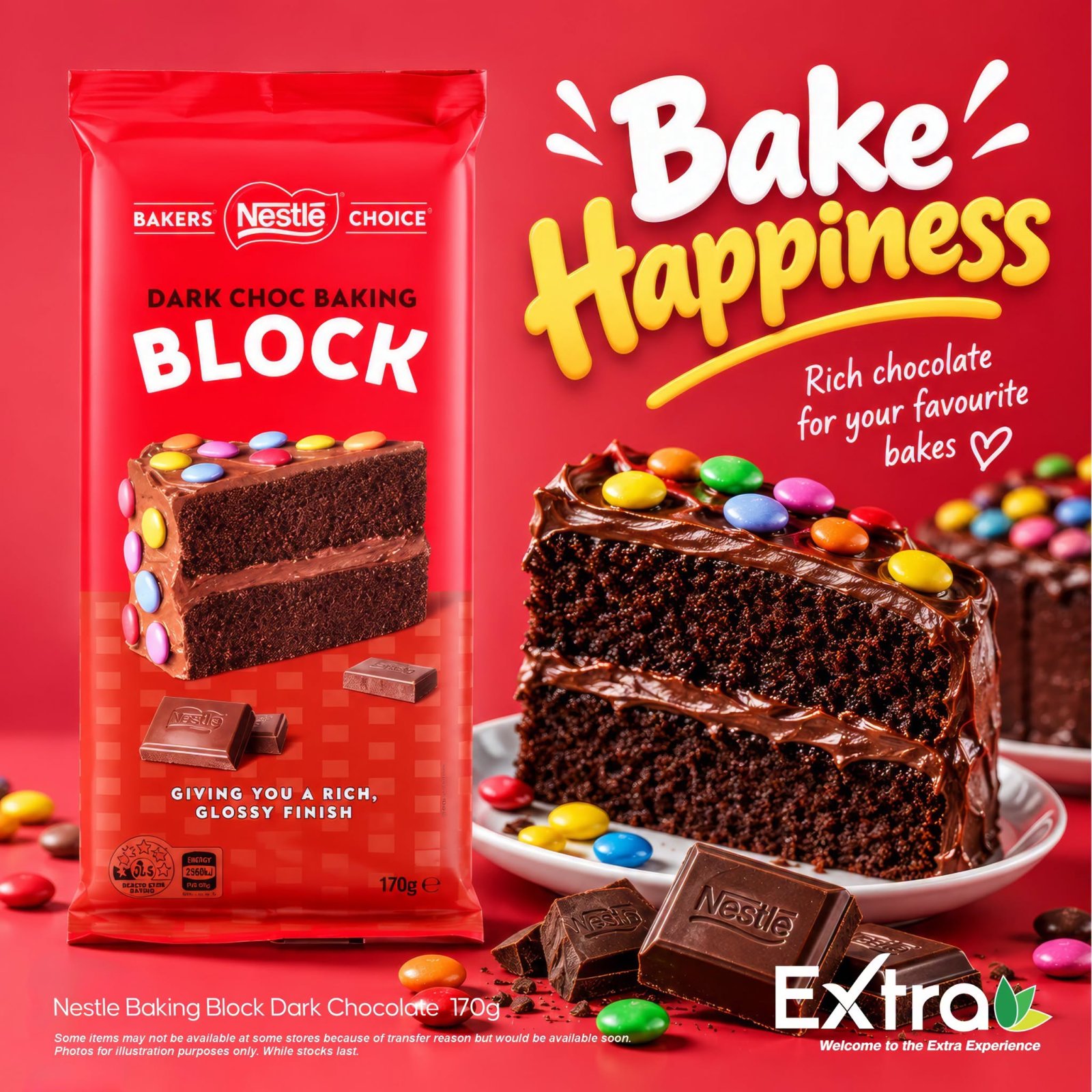 Nestle Baking Block Dark Chocolate 170g