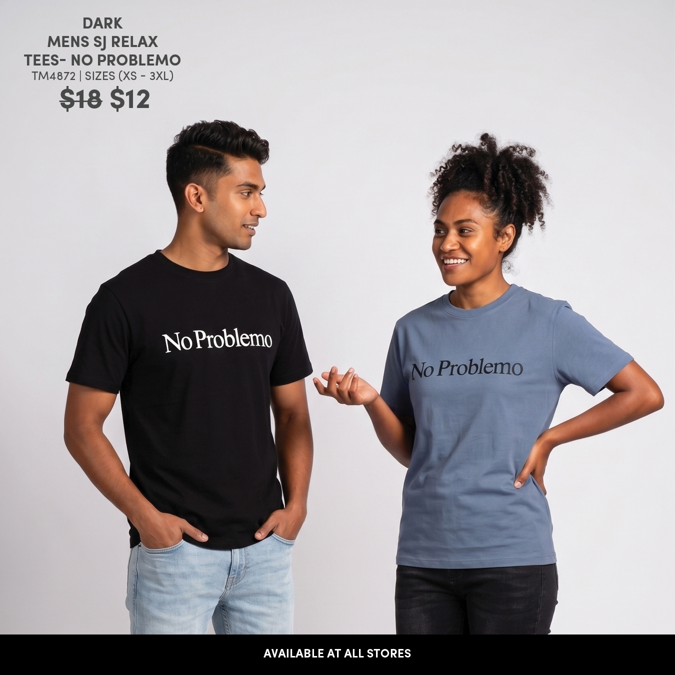 Dark Mens SJ Relax Tees - No Problemo