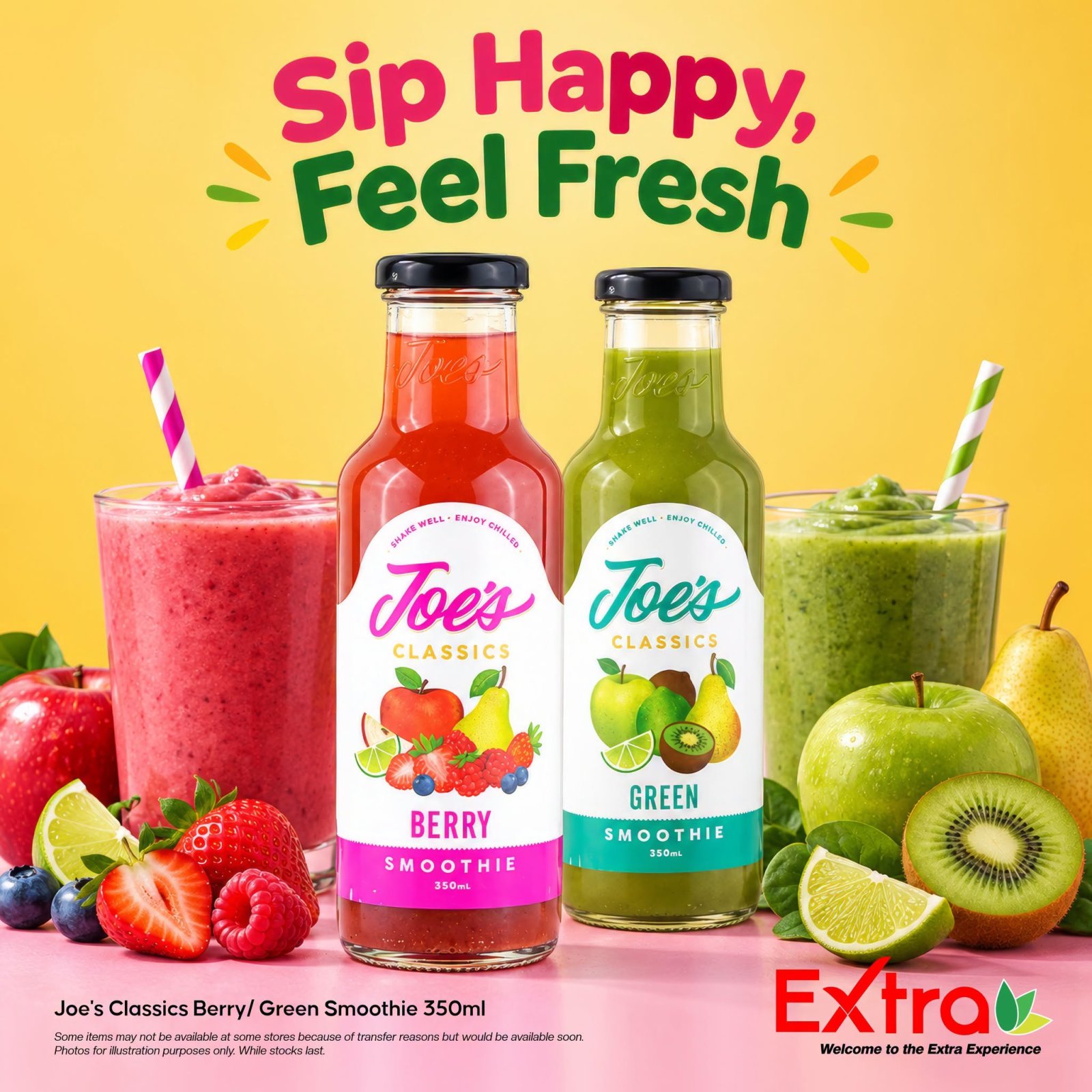 Joe's Classics Berry/Green Smoothie 350ml