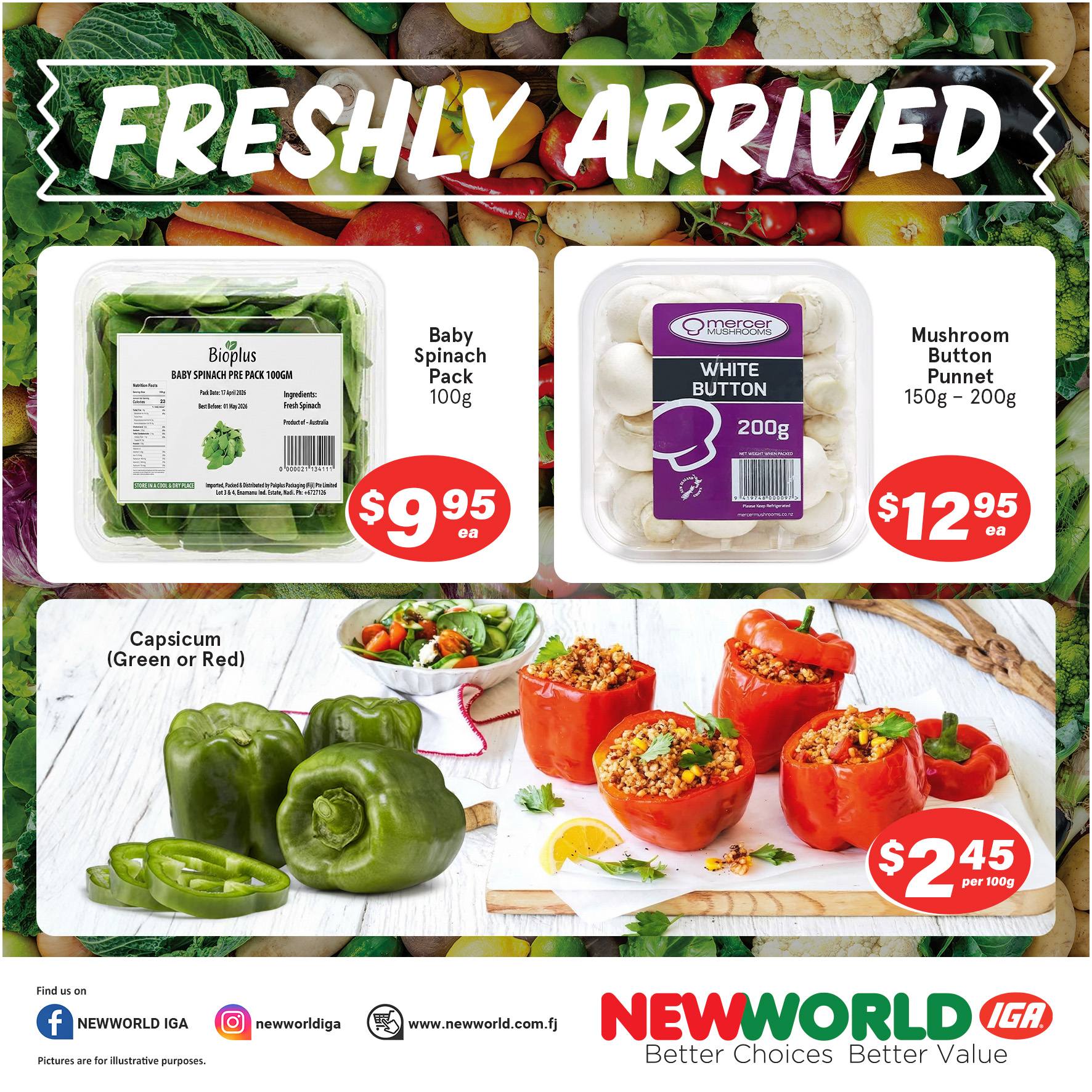 Freshly Arrived Produce & Groceries - Page 1