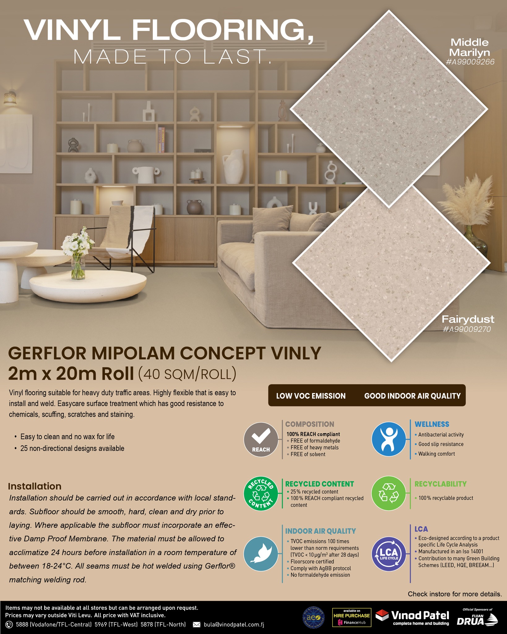 Gerflor Mipolam Concept Vinyl Flooring